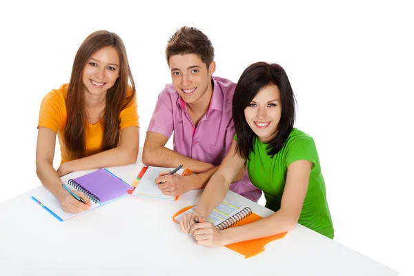 Grupo de jovens estudantes — Fotografia de Stock