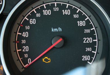 Automobile speedometer clipart