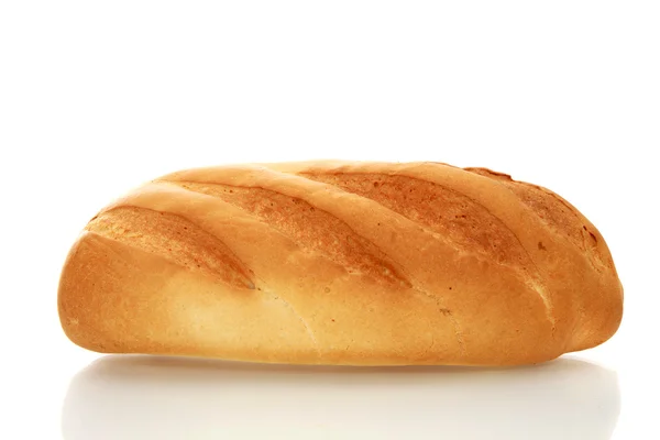 Fehér kenyér, elszigetelt. — Stock Fotó