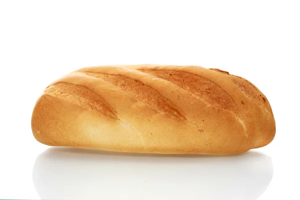 Pão branco, isolado . — Fotografia de Stock