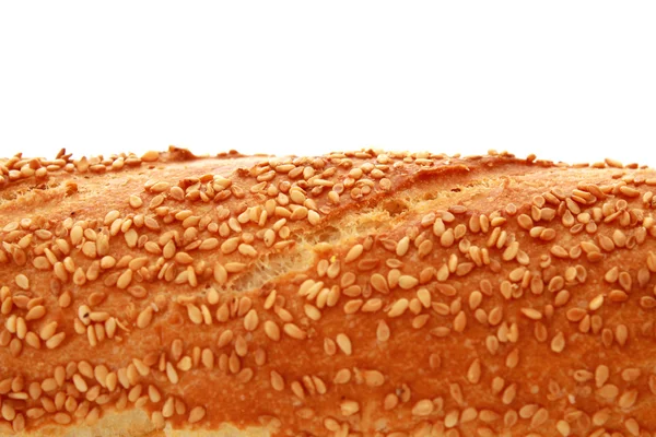 Fehér kenyér, elszigetelt. — Stock Fotó
