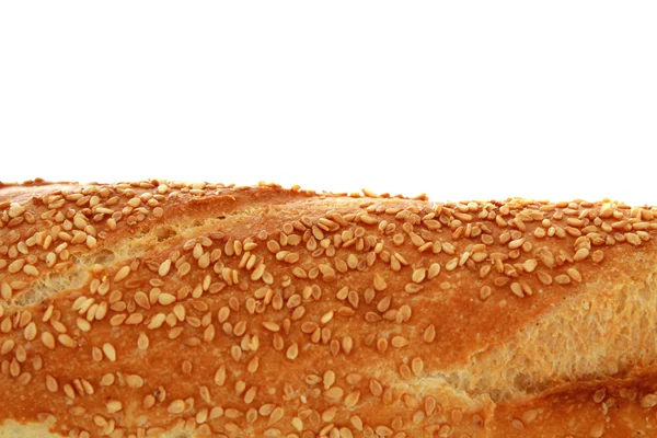 Wit brood, geïsoleerd. — Stockfoto