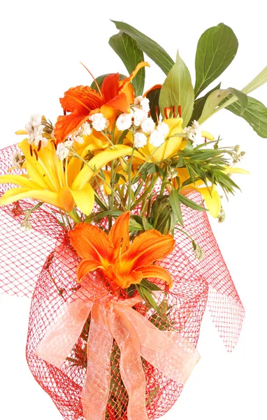 Bouquet lilies. — Stock Photo, Image