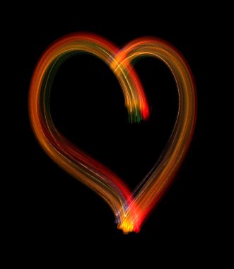 Heart from light. clipart