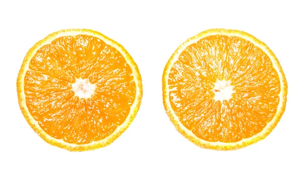 Orange halves , isolated. — Stock Photo, Image