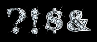 Diamond Bling Punctuation clipart