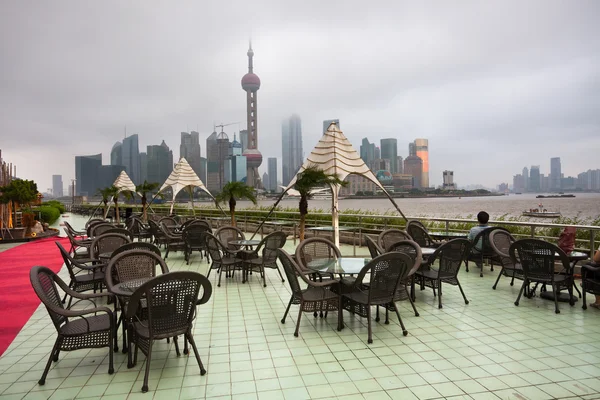 stock image The table of a cafe in shanghai china.