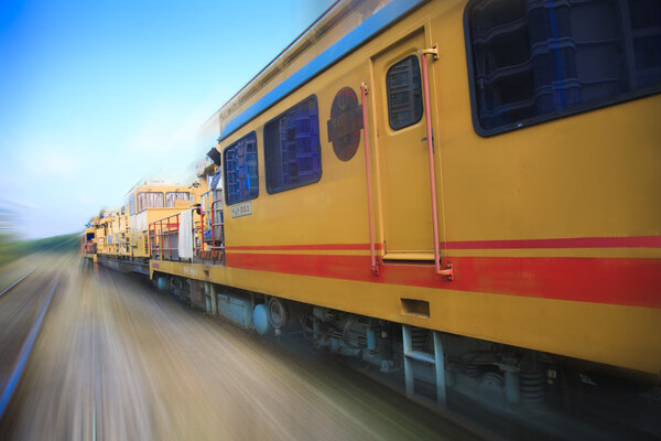 Train motion blur