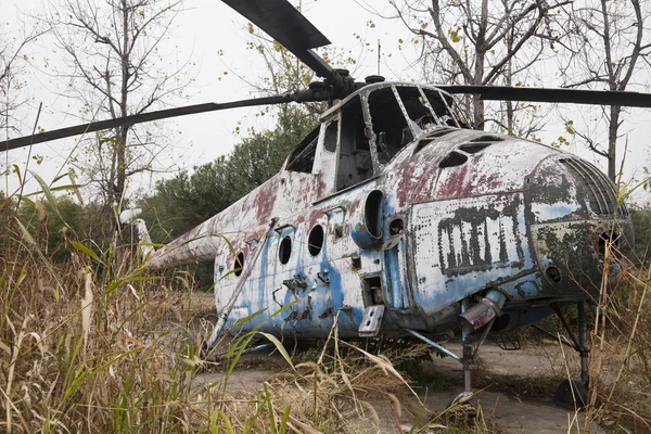 stock image Old Soviet military chopper