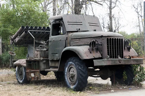 Eski Sovyet askeri kamyon — Stok fotoğraf