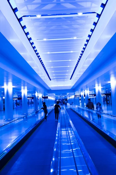 Сцена аэропорта Pudong Шанхай фарфор . — стоковое фото