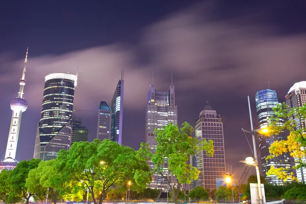 Şangay 'ın gece manzarası — Stok fotoğraf
