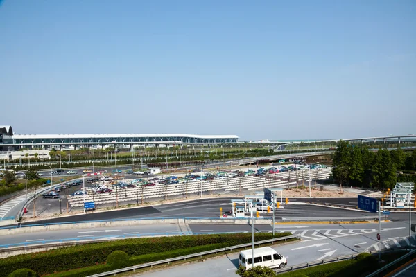 A repülőtéri parkoló. — Stock Fotó