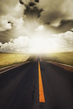 The abstract background of the road. clipart