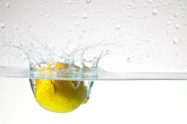 stock image Lemon and water