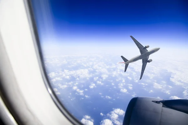 Ventana del avión — Foto de Stock