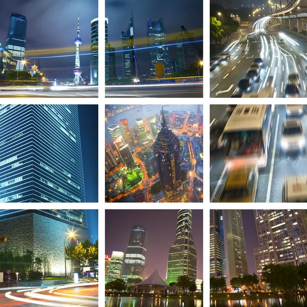 Traffic in night — Stock Photo, Image