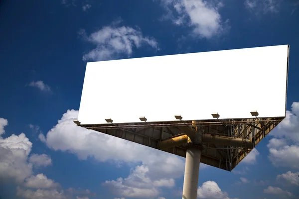 The billboard on the blue sky background. — Stock Photo, Image