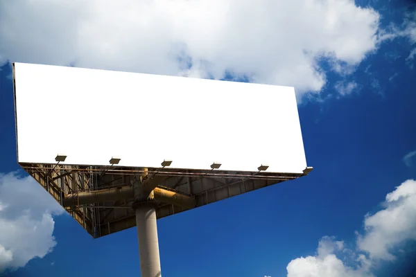 The billboard on the blue sky background. — Stock Photo, Image