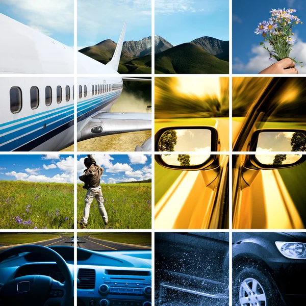 Outdoor Adventure Travel Photo collection — Stock Photo, Image