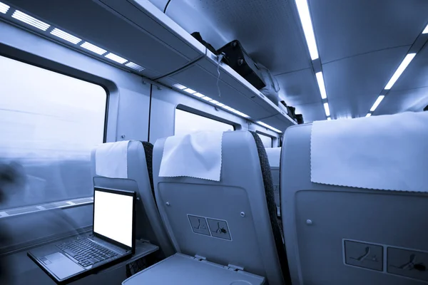 Interieur van de trein — Stockfoto