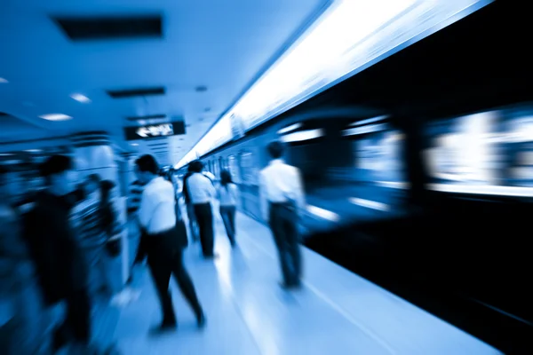 Biznes backgroung stacji metra — Zdjęcie stockowe