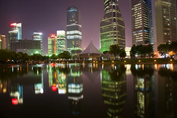 Şangay 'ın gece manzarası — Stok fotoğraf
