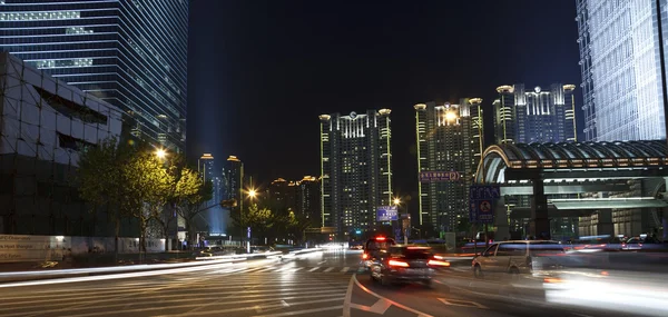 Vista nocturna de shanghai —  Fotos de Stock