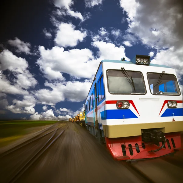 Rozmazání pohybem vlaku — Stock fotografie