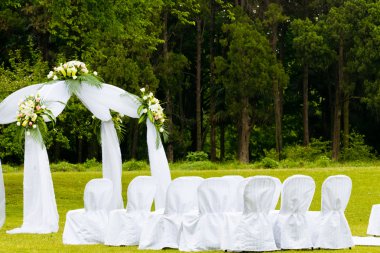 Outdoor wedding clipart