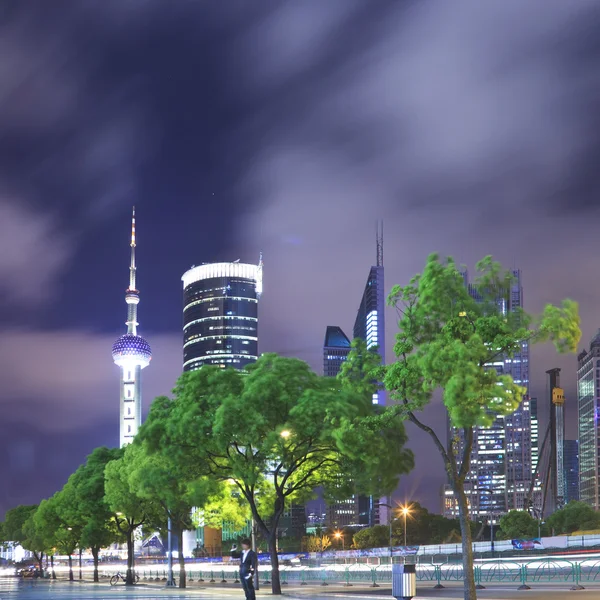 Shanghai natt — Stockfoto