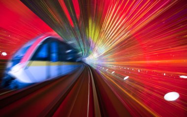 Train motion blur clipart