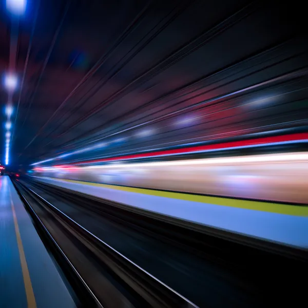 Train motion blur Stock Photo