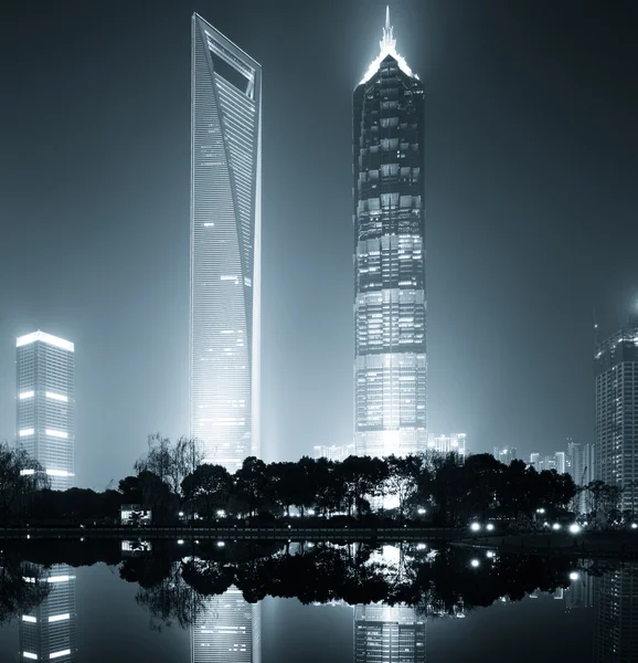 Vista nocturna de shanghai —  Fotos de Stock