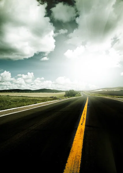El trasfondo abstracto de la carretera . — Foto de Stock