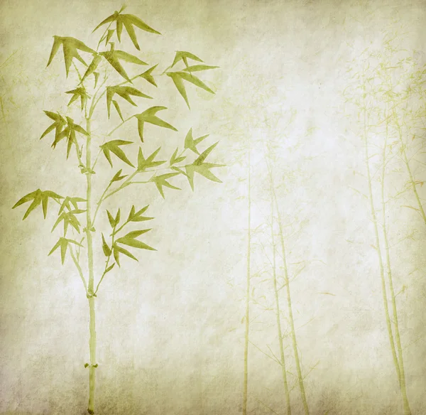 手作りの紙の質感を持つ中国の竹の木の設計 — ストック写真