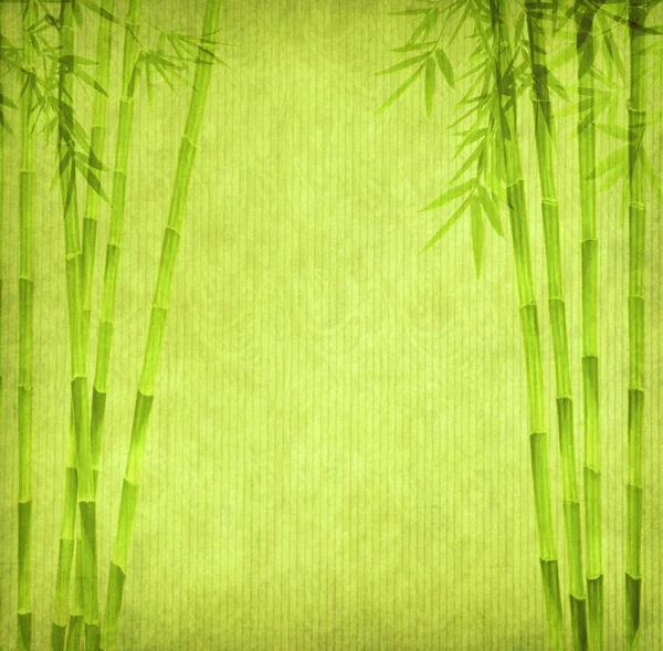 Çin bambu ağaçlarının tasarım el yapımı kağıt dokusu ile — Stok fotoğraf