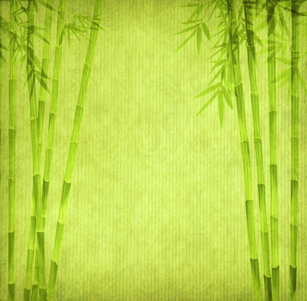 Stock image Design of chinese bamboo trees with texture of handmade paper