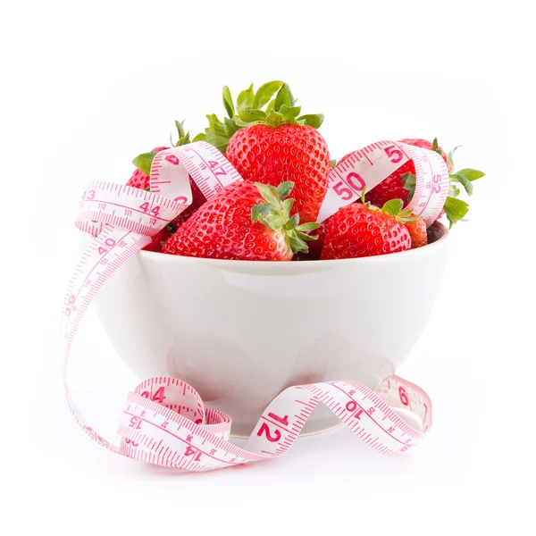 Strawberries in a bowl — Stock Photo, Image