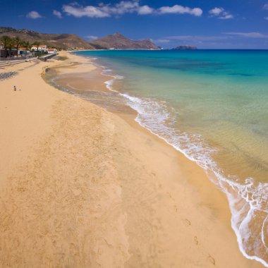 Beach in Porto Santo clipart