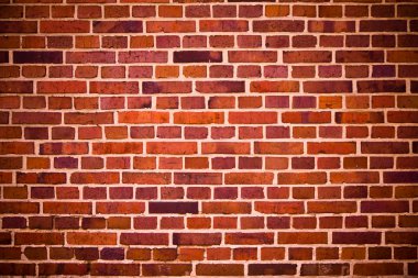 Red bricks wall clipart