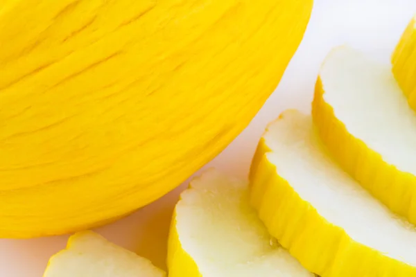 Gelbe Melone Hintergrund — Stockfoto