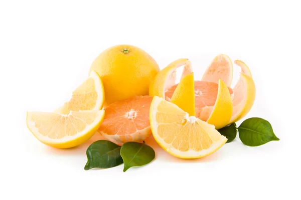 Sliced grapefruits — Stock Photo, Image