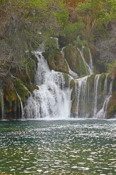 Cascata sul fiume Krka — Foto Stock