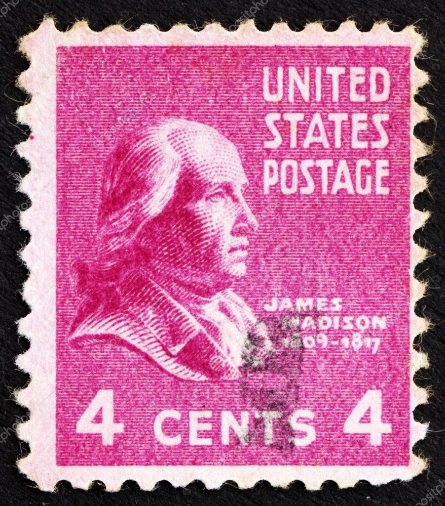 Postage stamp USA 1938 James Madison – Stock Editorial Photo © Boris15 ...