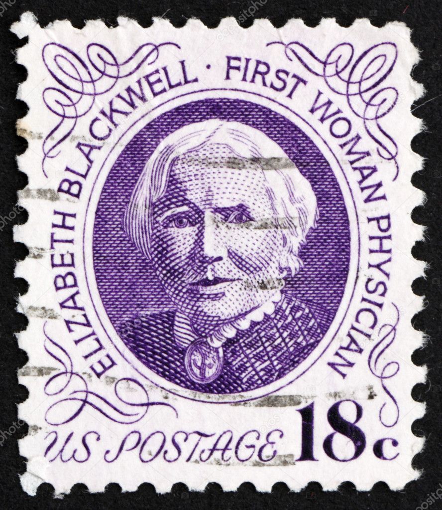 Postage stamp USA 1970 Elizabeth Blackwell – Stock Editorial Photo ...