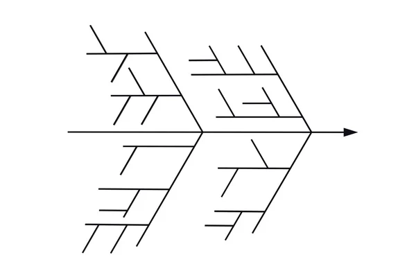 Fishbone diagram — Stock Photo, Image