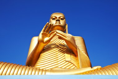 Buddhas statue on Sri Lanka clipart