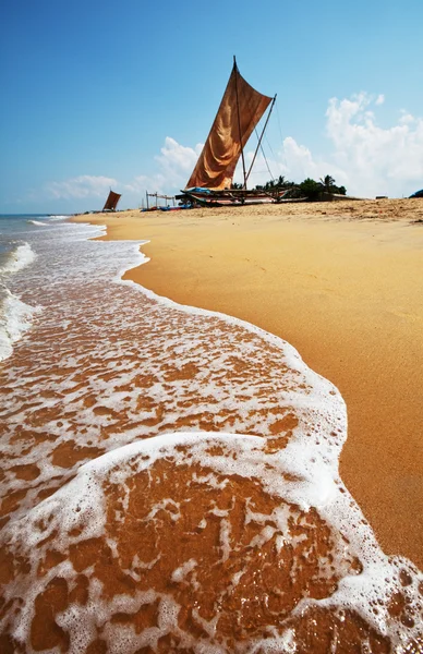 Sri Lanka 'da tekne — Stok fotoğraf