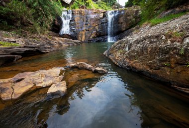 Waterfall on Sri Lanka clipart